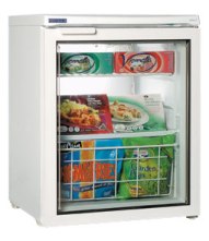 Tefcold Glass door static undercounter freezer