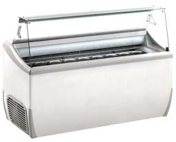 Framec J Range (FLAT GLASS) Scoop Ice Cream Display