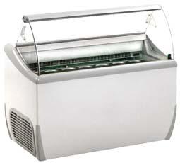 Framec JE9 RANGE (CURVED GLASS) Scoop Ice Cream Display
