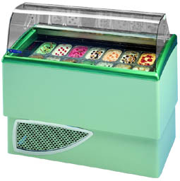 CARISMA 7 Scoop Ice Cream Display - Forced Air